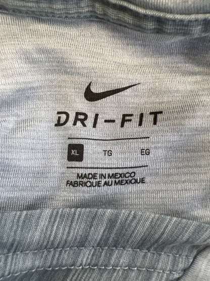 Nike Men's Blue Breathe Training Pullover Lightweight Hoodie - XL image 3