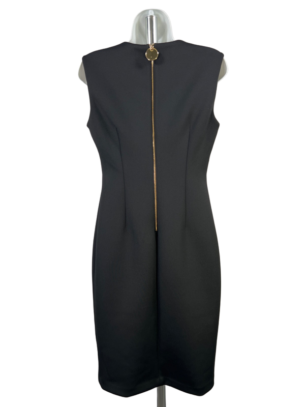 Calvin Klein Women's Black Square Neck Sleeveless Midi Sheath Dress - 6 image 2