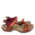 Teva Women's Tan/Orange Verra Slingback Strappy Hiking Sandals - 9