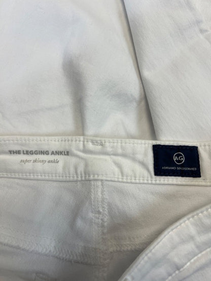 AG Adriano Goldschmied Women's White Super Skinny Legging Ankle Jeans - 27 image 3