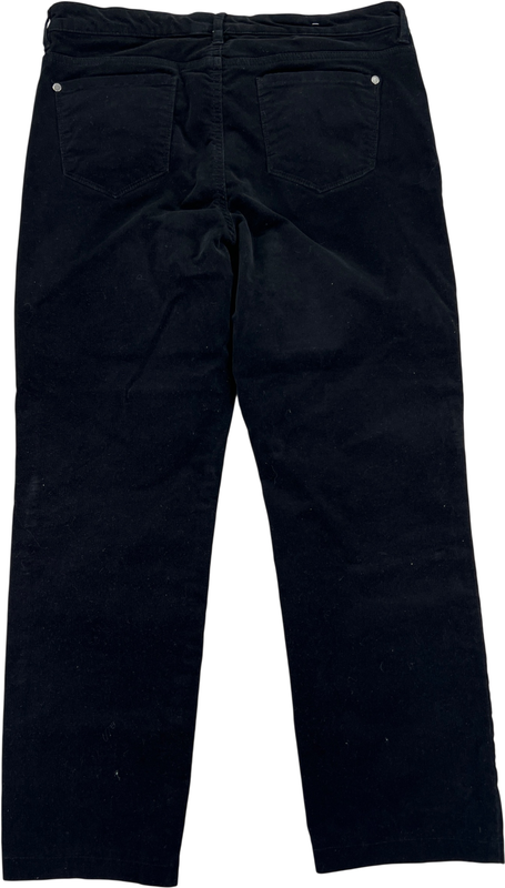 Well Worn Women’s Black Straight Leg Corduroy Jeans - 12 image 2
