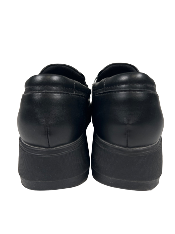Clarks Collection Women's Black Leather Zylah Top Platform Loafers - 7.5 image 4