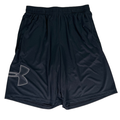 Under Armour Men's Black Heatgear Loose Tech Logo Graphic Athletic Shorts - M