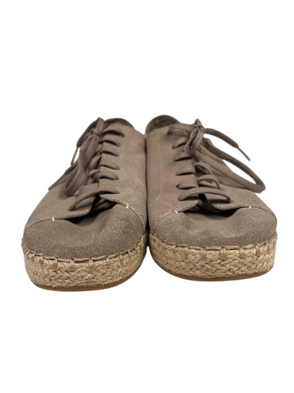 Toms Women's Beige/Suede Lace Up Espadrille Sneakers - 8 image 2