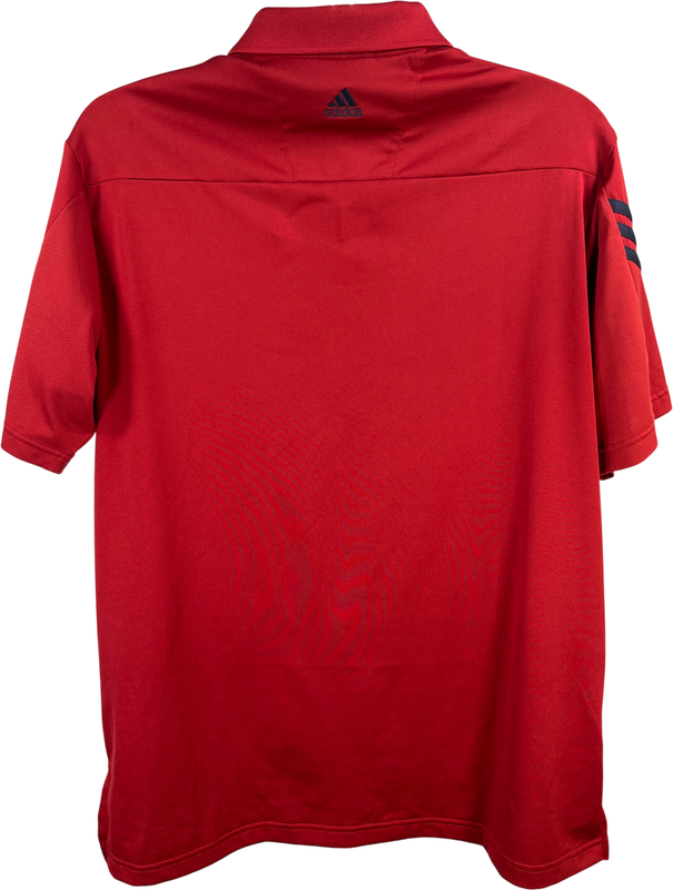 adidas Men’s Red Short Sleeve Climacool Athletic Golf Polo Shirt - L image 2