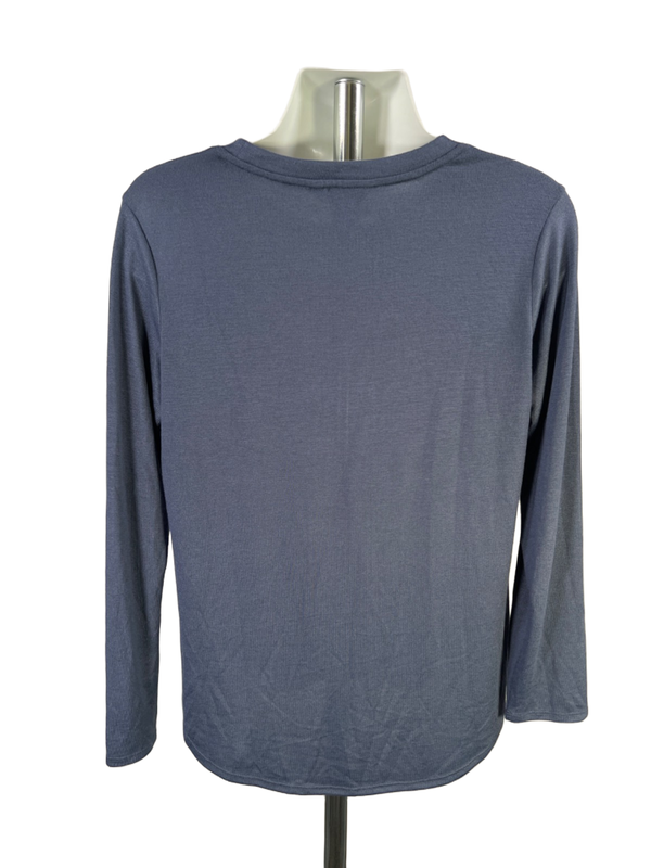Banana Republic Men's Blue Long Sleeve Crewneck Shirt - XL image 2