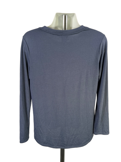 Banana Republic Men's Blue Long Sleeve Crewneck Shirt - XL image 2