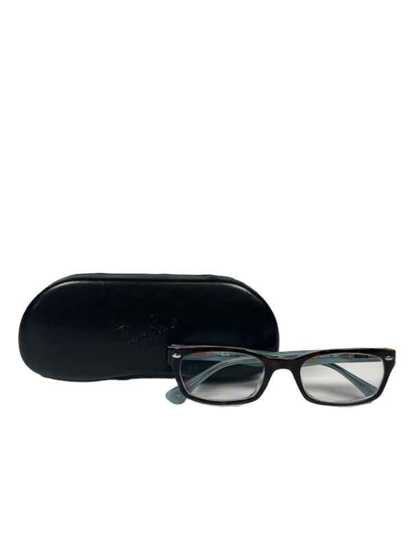 Ray-Ban Women's Black/Brown/Blue Tortoise Shell Optic Prescription Eyeglasses