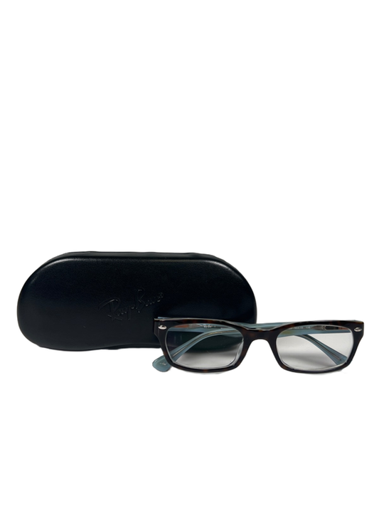Ray-Ban Women's Black/Brown/Blue Tortoise Shell Optic Prescription Eyeglasses
