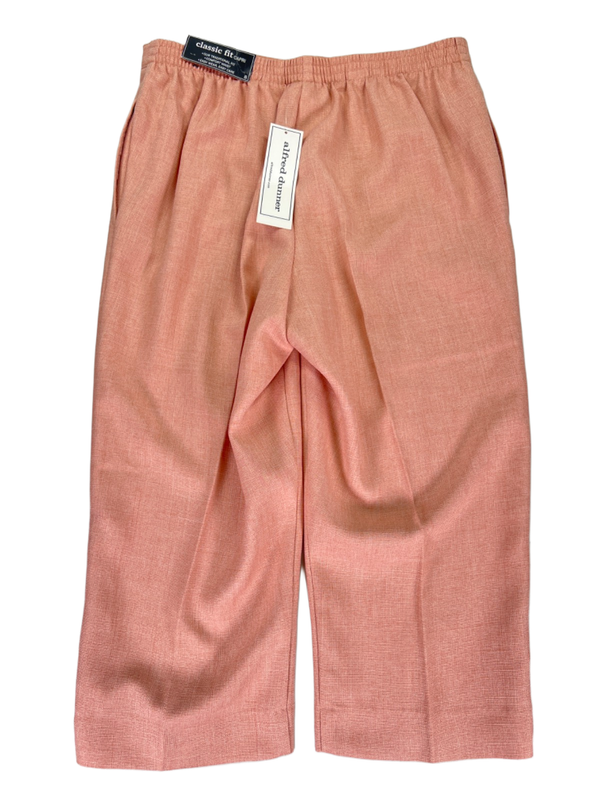Alfred Dunner Women's Pink Botanical Gardens Classic Fit Capri Dress Pants - 8 image 2