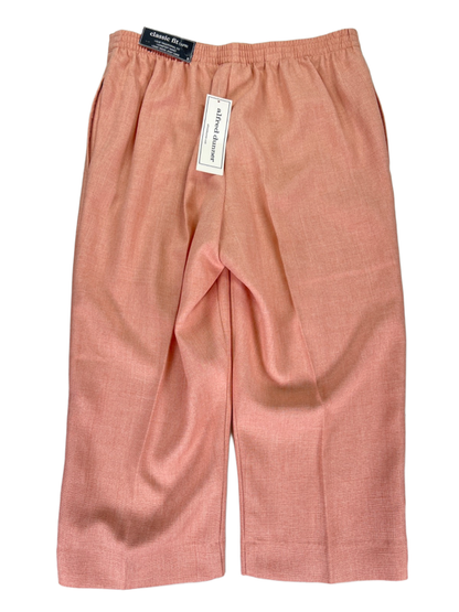 Alfred Dunner Women's Pink Botanical Gardens Classic Fit Capri Dress Pants - 8 image 2