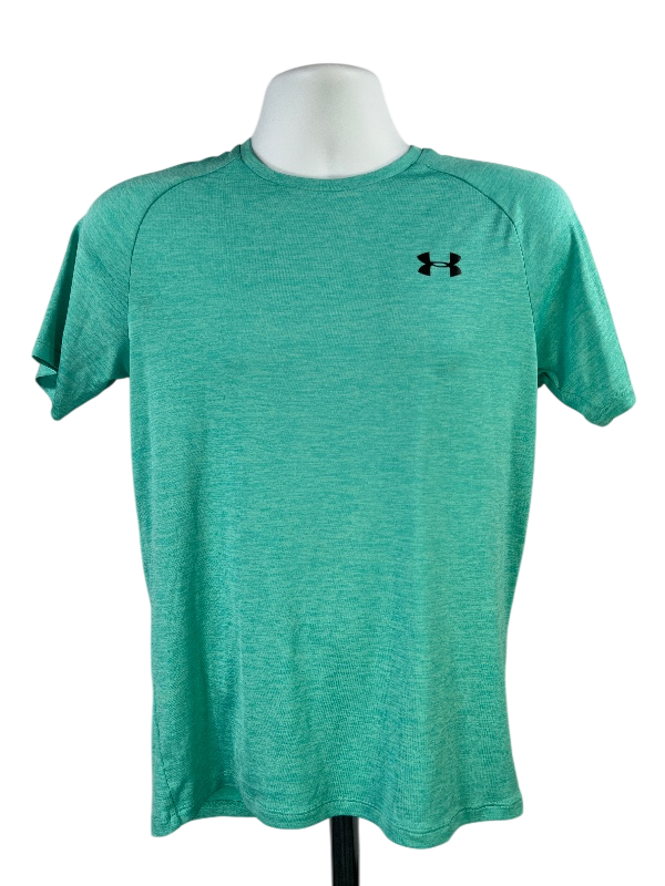 Under Armour Men's Blue/Green Short Sleeve Athletic Tech T-Shirt - S