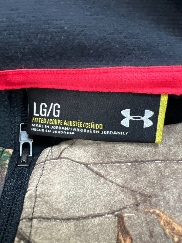 Under Armour Women’s Black Camouflage Fitted Pullover Sweatshirt - L image 3