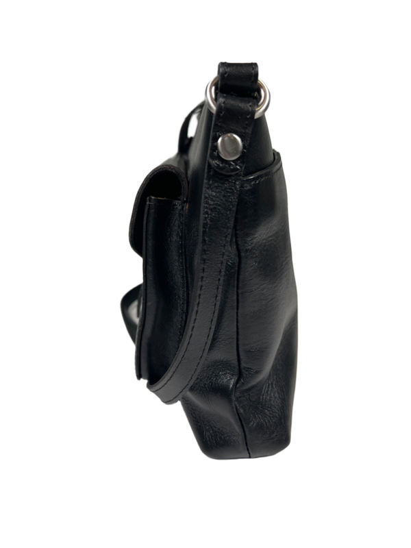 Patricia Nash Women's Black Leather Avellino Crossbody Purse W/ Dust Cover image 4