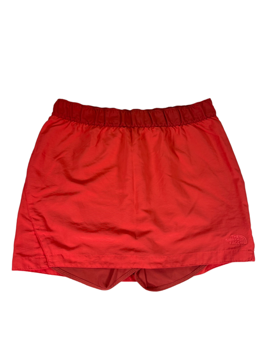 The North Face Women's Orange/Coral Pull On Lined Outdoor Skort - M