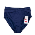 Lands End Women's Navy Blue High Rise Bikini Swim Bottoms - 10