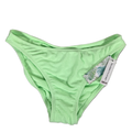 Celebrity Pink Swim Women's Green Grid Terrycloth Ruched Bikini Bottoms  - S