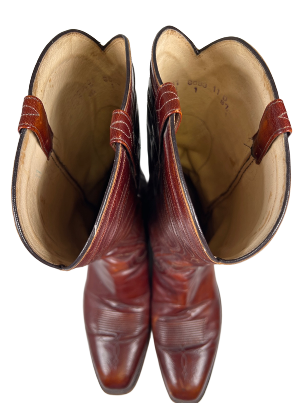 Dan Post Men's Brown Leather Cowboy Western Boots - 11D image 3