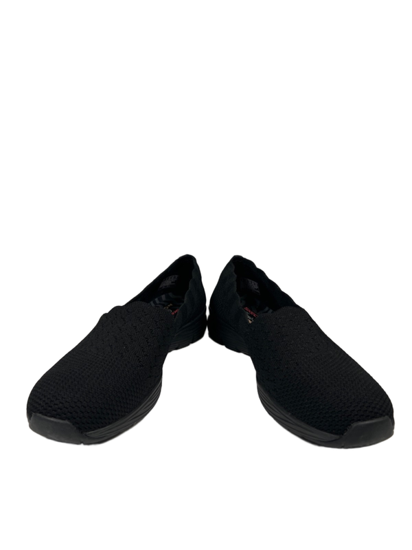 Skechers Women's Black Seager Stat Slip On Walking Flats - 9 image 6