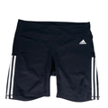Adidas Women's Black/White Striped Aeroready Pull On Athletic Shorts - 2XL