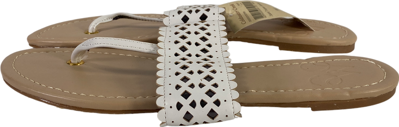 NEW Coldwater Creek Women’s Ivory/Beige Saint Tropez Sandals - 9 image 5
