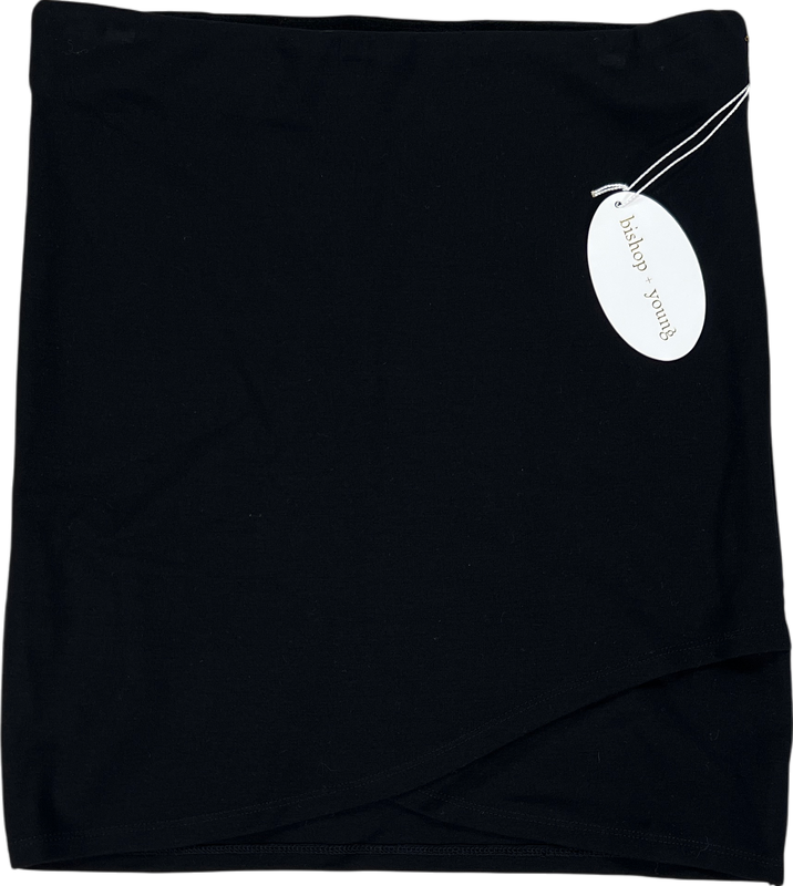 NEW Bishop and Young Women’s Black Cross Front Mini Skirt - XS