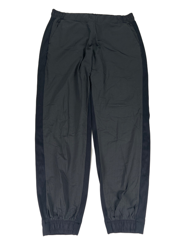 Athleta Women's Black Pull On Textured Brooklyn Tapered Jogger Pants - 12