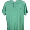 Polo Ralph Lauren Men's Green Short Sleeve Custom Fit Polo Shirt - XXL
