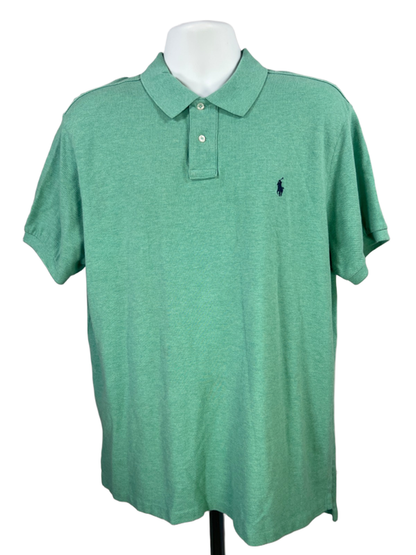 Polo Ralph Lauren Men's Green Short Sleeve Custom Fit Polo Shirt - XXL