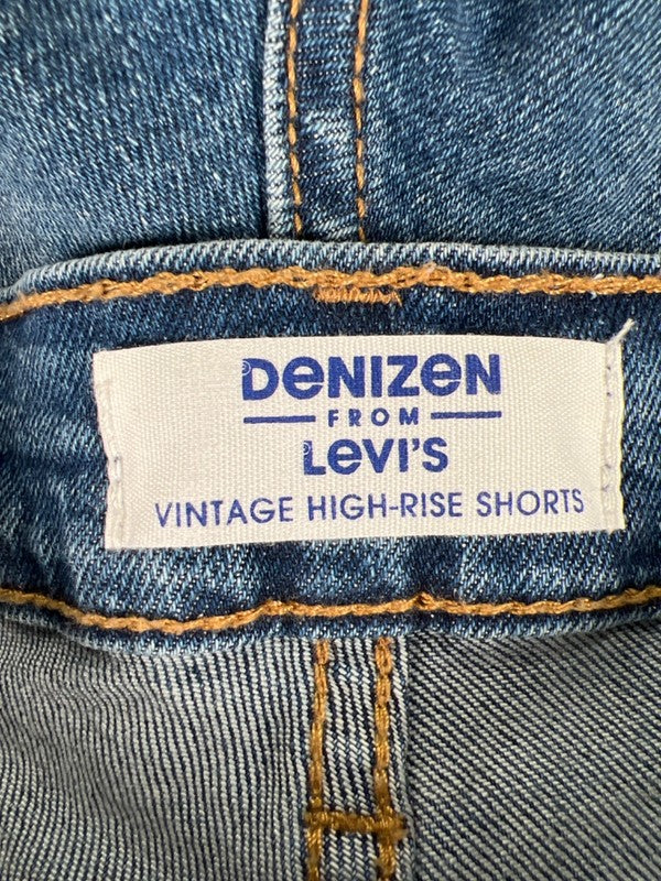 Levi's Women's Medium Wash Denizen Vintage High Rise Denim Shorts - 6 image 3