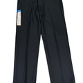 Haggar Men's Black Straight Fit Cool 18 Pro Flex Dress Pants - 34x29