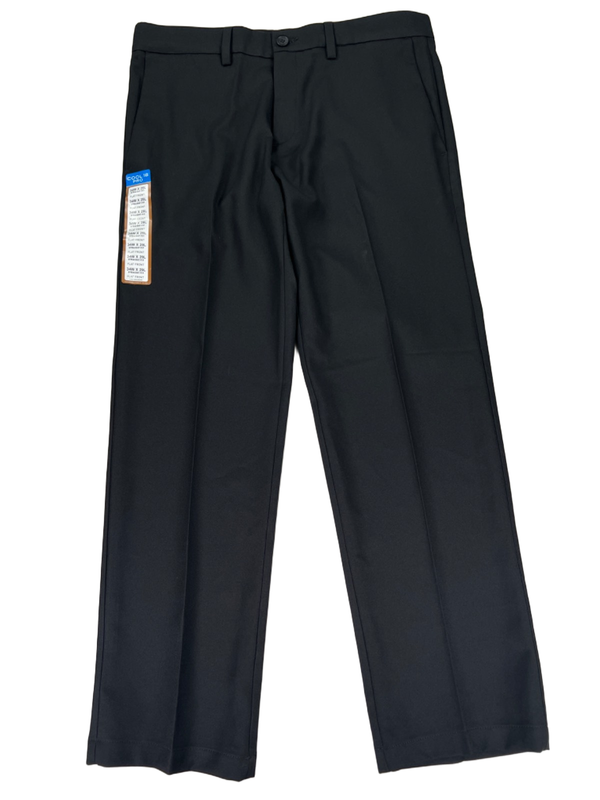 Haggar Men's Black Straight Fit Cool 18 Pro Flex Dress Pants - 34x29