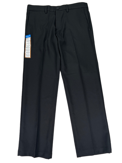 Haggar Men's Black Straight Fit Cool 18 Pro Flex Dress Pants - 34x29