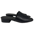 Nordstrom Rack Women's Black Woven Slip On Low Heel Slide Sandals - 10