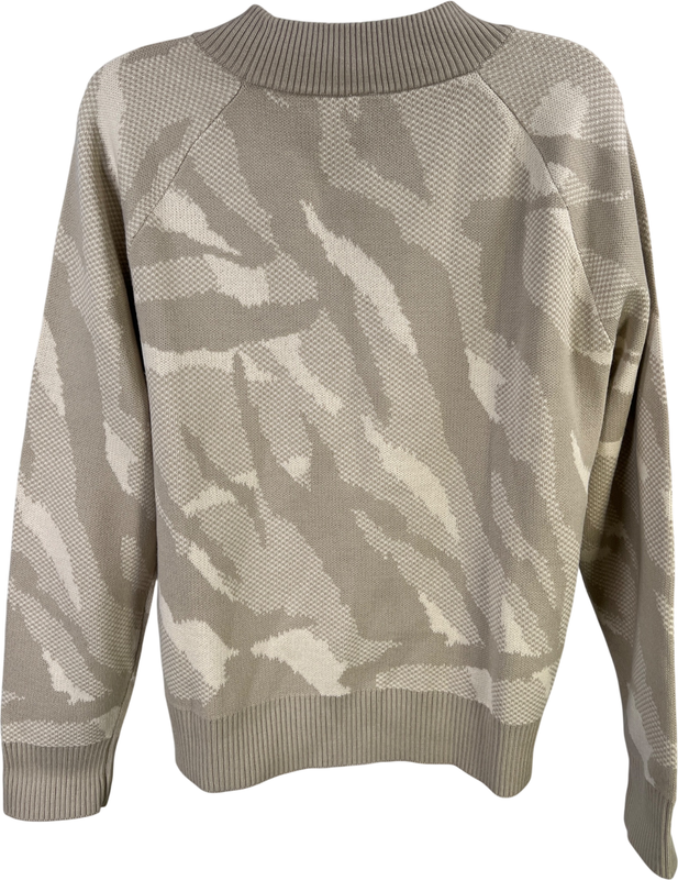 Athleta Women’s Beige Jacquard Textured Long Sleeve Sweater - S image 2