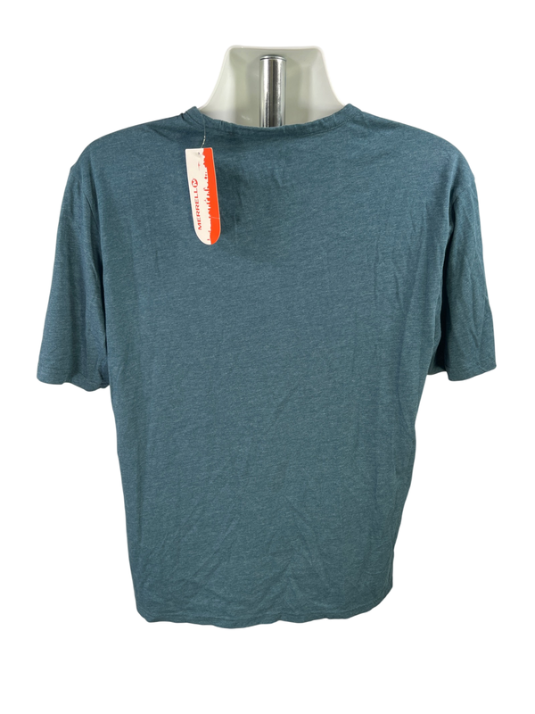 Merrell Men's Blue Graphic Short Sleeve Shirt - XL image 2