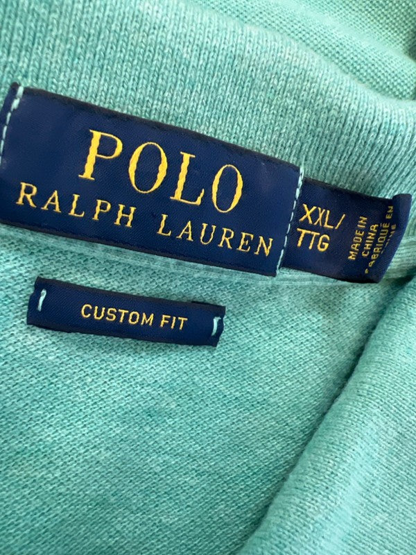 Polo Ralph Lauren Men's Green Short Sleeve Custom Fit Polo Shirt - XXL image 3