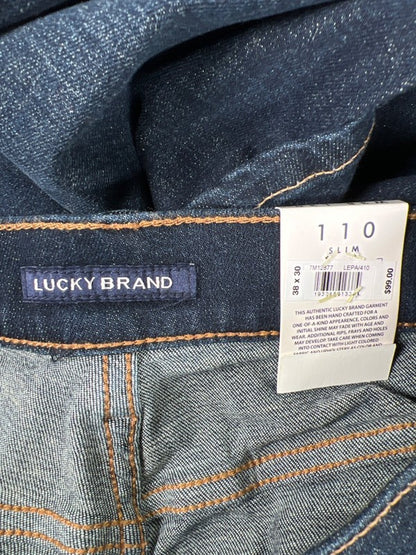 Lucky Brand Men’s Dark Wash 110 Slim Denim Jeans - 38x30 image 3