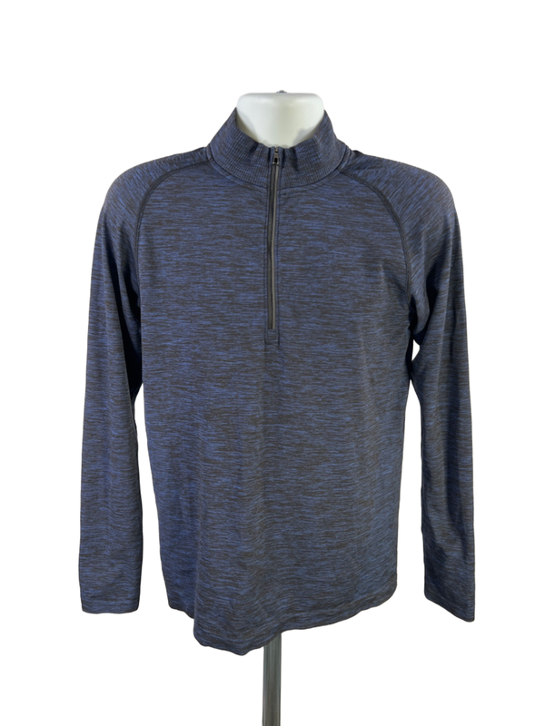 Lululemon Men’s Blue Metal Vent Tech Long Sleeve 1/4 Zip Pullover Shirt - S