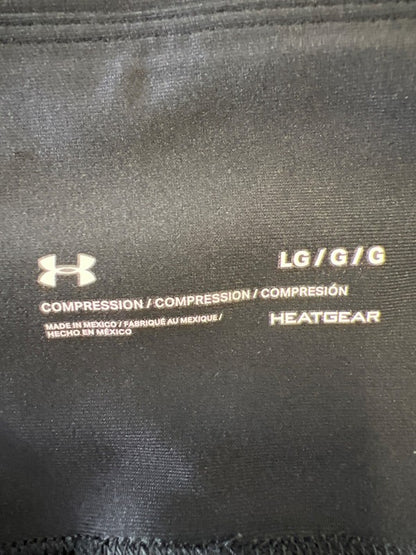 Under Armour Women's Black HeatGear Cropped Compression Leggings - L image 3