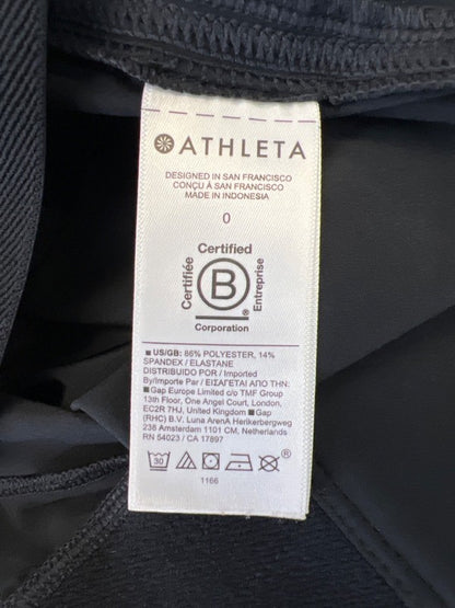 Athleta Women's Black Pull On Zip Ankle Athletic Joggers - 0 image 4
