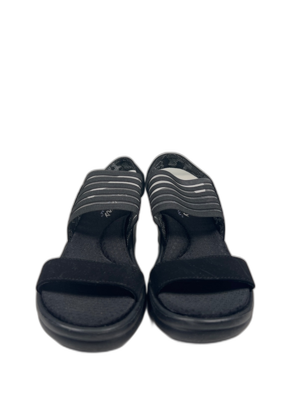 Skechers Women's Black Cali Rumble Ankle Strap Wedge Sandals - 6.5 image 2