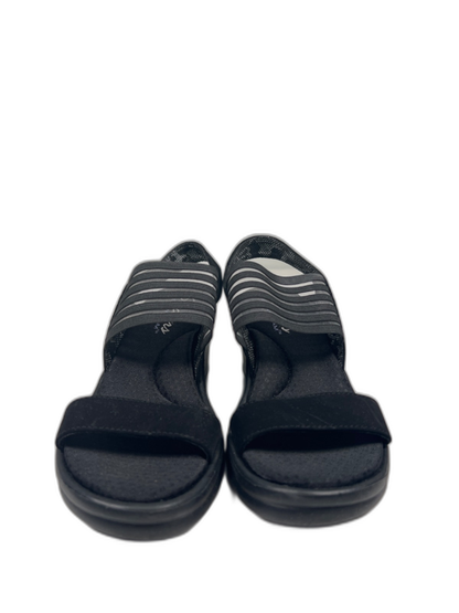 Skechers Women's Black Cali Rumble Ankle Strap Wedge Sandals - 6.5 image 2