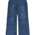NYDJ Women's Dark Wash Marilyn Straight Cool Embrace Distressed Denim Jeans - 8