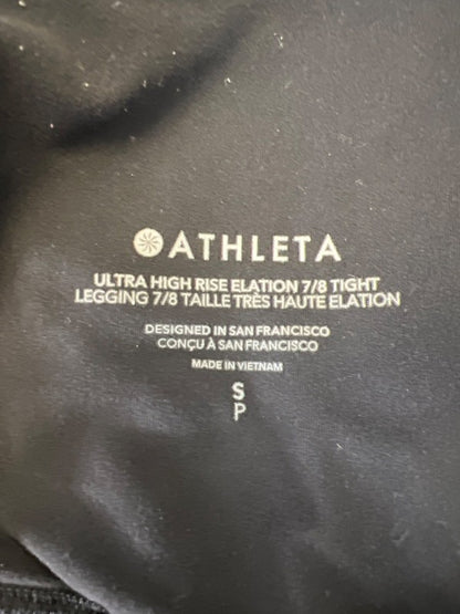 Athleta Women's Black Elation Ultra High Rise Athletic Legging Pants - S image 3