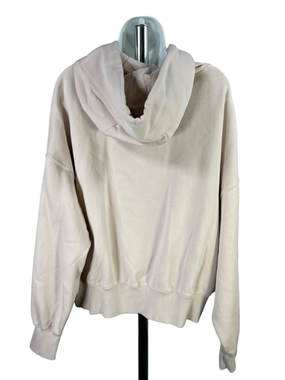 Nike Women's Beige Pheonix Fleece Oversized Pullover Hoodie Sweatshirt - M image 2