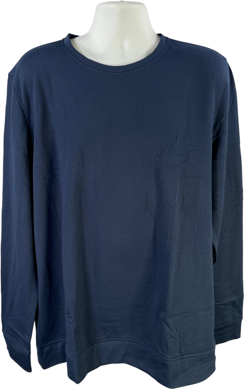 Sonoma Men’s Blue Heavyweight Long Sleeve Lounge Sleepwear Shirt - XL Tall