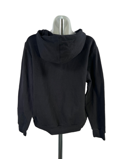 Adidas Women’s Black Fleece Lined Pullover Hooded Sweatshirt - L image 2