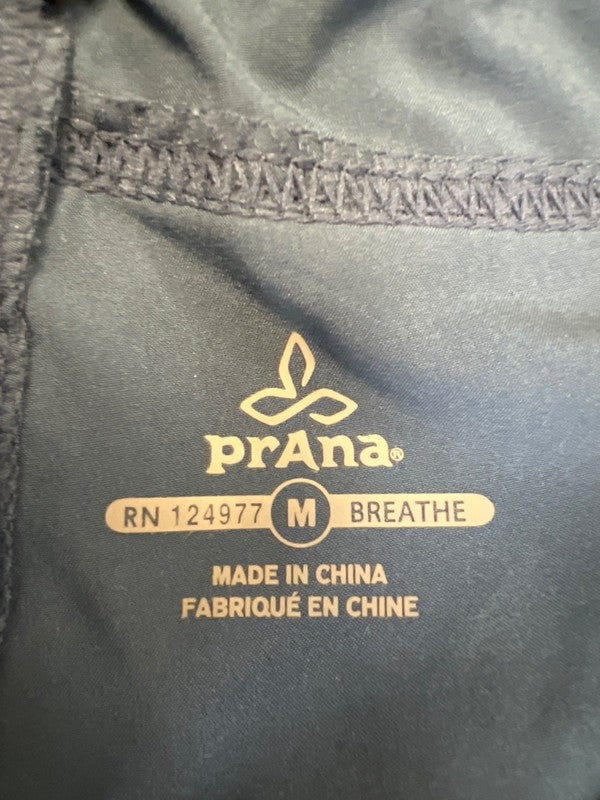 PrAna Men's Blue Breathe Super Mojo Yoga Pull On Athletic Shorts - M image 3