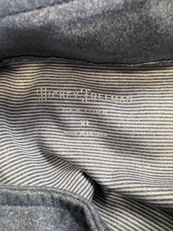 Hickey Freeman Men's Gray/Blue Quarter Zip Pullover Sweatshirt - XL image 3